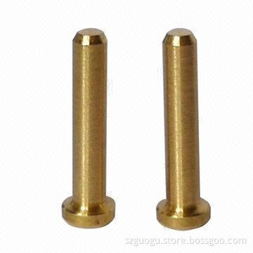 Rivets, Made of Hpb-62 Copper, RoHS Directive-compliant